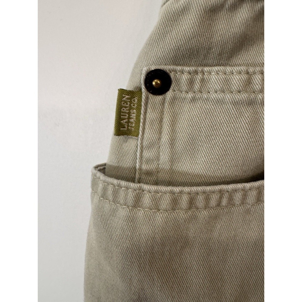 LRL LAUREN Jeans Co Classic Capri Green Pants SZ 16  35"waist‎ 21"inseam Vintage - Picture 2 of 8